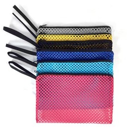 Mesh pouch cosmetic pouch stationery travel multi-purpose bag / 메쉬 망사 파우치 화장품파우치백 문구 여행 다용도백