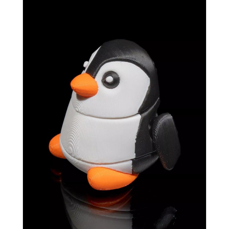 Chubby Penguin Keychain