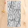 Moslion Branches Bath Towels Clearance 64Lx32W Inch Black and White