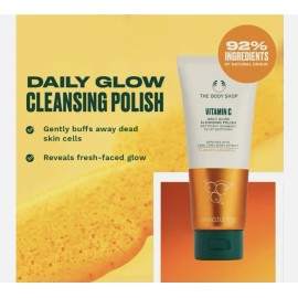 The Body Shop Vitamin C Daily Glow Cleansing Polish 100 ml 3.3 Fl Oz Free Shipp