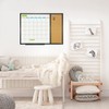 JILoffice Magnetic Calendar Whiteboard & Bulletin Corkboard Combination, Combo Board