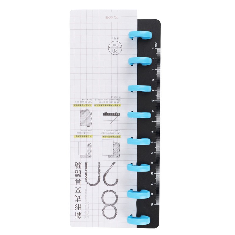 Mushroom Notebook Marking Punching Accessories Ruler Mushroom Buckle (A5 8