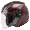 Gmax OF17 Solid Helmet Wine Red Metallic (Red, Large)