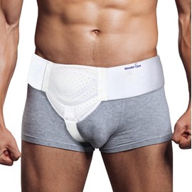 Wonder Care Hernia belt_men Inguinal-Hernia-Stützband Schmerzlinderung_entfernbare Kompressionspads Beckenwirbelsäule Flexibel einstellbar Groin Straps Links/Recht Inguinal Hernia Gürtel-S/M