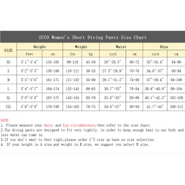 ZCCO Wetsuit Pants Shorts Men Women 2mm Neoprene Shorts for Swimming Surfing Snorkeling Diving Boating Scuba(Women M)