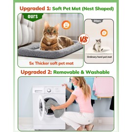 Morpilot Pet Travel Carrier Bag, Soft-Sided Dog Carrier Cat Carrier Pet Carrier (18 x 12.5 x 14 Inches), for Large Cats and Medium Puppies, w/Locking Safety Zippers, Foldable Bowl