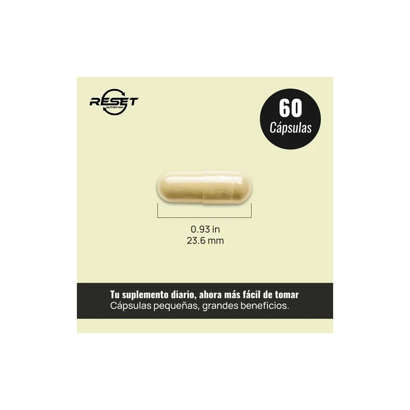 Reset Nutrition Adrenal Support Suprarrenal Energía Cáps Sabor