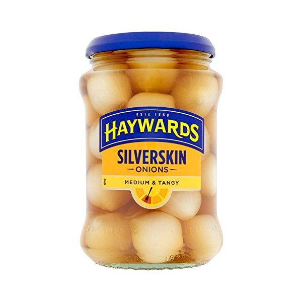 Haywards Medium & Tangy Silverskin Onions - 400g (0.88lbs)