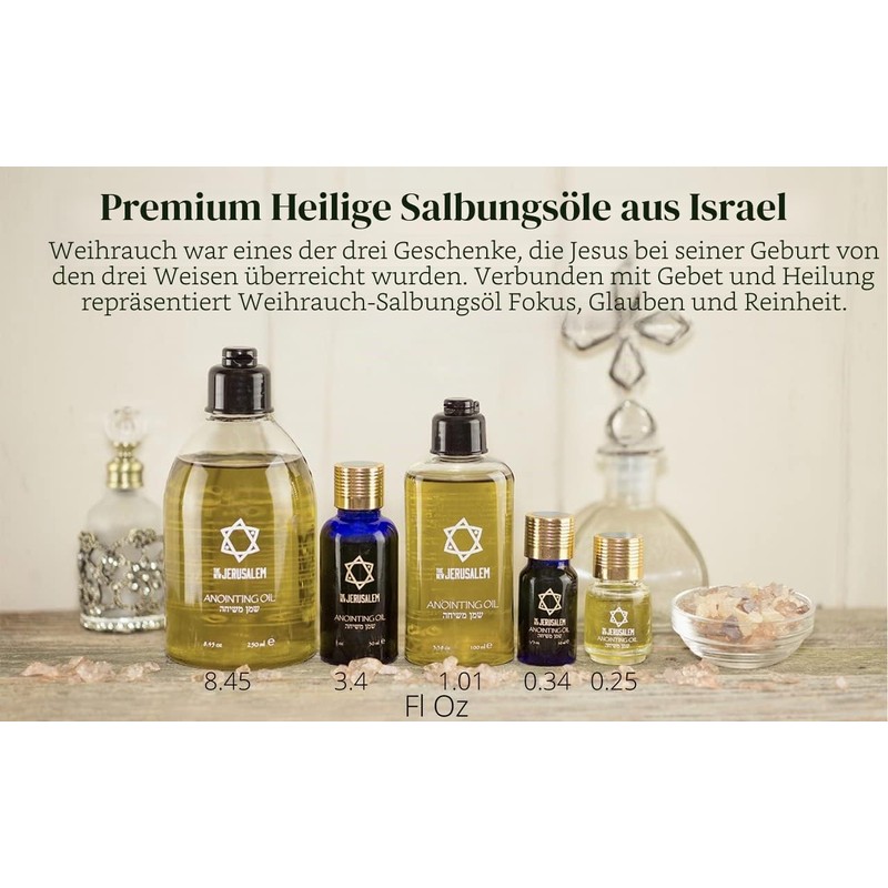 Frankincense Ointment Oil from Israel, Sacred Spiritual Oils Bottles from