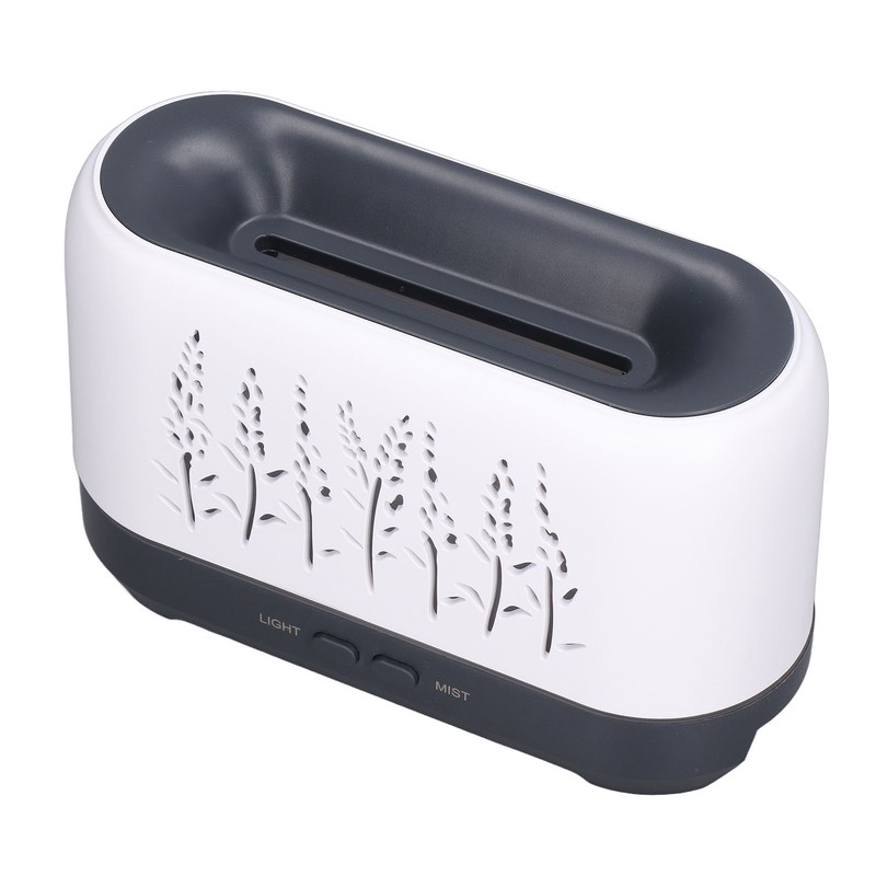 Humidifier 200ml White Hollow Flame Ultrasonic Atomization Silent Aroma Diffuser