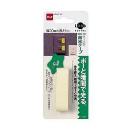 Nitoms T0622 Disaster Prevention Luminous Tape, White, 0.8 in x 3.3 ft (20 mm x 1 m)