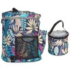 2Pcs Storage Bag 600D Oxford Cloth Printing MultiPocket Hand Strap