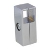 Yibuy Silver Square Tube Connector 2 Way Clamp Rack Fitting