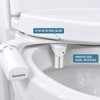 SAMODRA Ultra-Slim Non-Electric Bidet Attachment with Dual Nozzles, Adjustable Water
