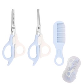 DFsucces Hair Cutting Set of 3 Hairdressing Scissors Self Cutting with Secure Lock for Home Baby Baby Hair Scissors with Storage Box for Men and Women