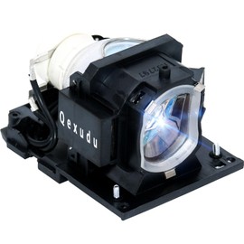 Qexudu DT01511 DT01431 Replacement Projector Lamp for HITACHI CP-AX2503 CP-CW250WN CP-CW300WN CP-CX250 CP-CX300WN HCP-K26 HCP-K31 HCP-Q300, Lamp with Housing