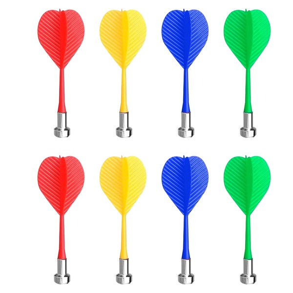 DHWEKU Pack of 8 Magnetic Darts, Safety Replacement Arrows, Indoor