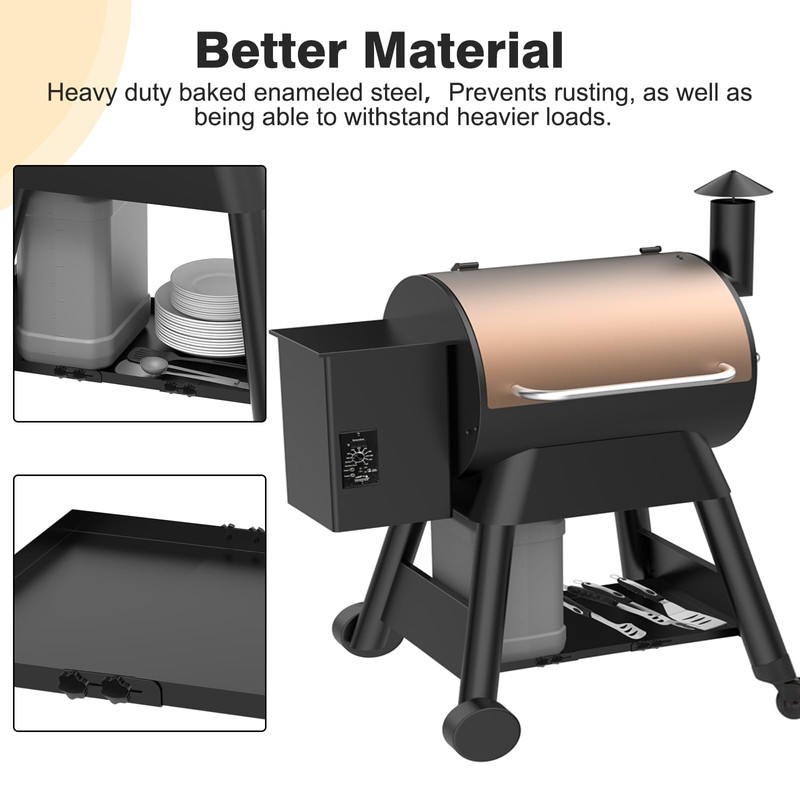 PHYESUVIN Universal Pellet Grill Storage Shelf for Traeger Pro 34