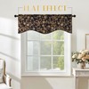 StangH Luxury Floral Printed Valance for Kitchen Window, Light Blocking