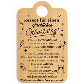 CadeauJoie Birthday Gift for Women Men, UV Printed Bamboo Chopping Board, Gifts for Women Men, Birthday Gift for Mum, Dad, Grandma, Wife, Sister, Boyfriend, Girlfriend