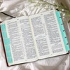 Lake Blue Leather Bible Tabs, Laminated Bible Tabs for Women