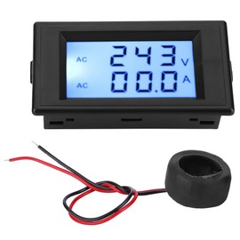 D69-2042 Dual Display Voltmeter Ammeter AC80-300V 0-50A 0-100A with Current TransformerBlack
