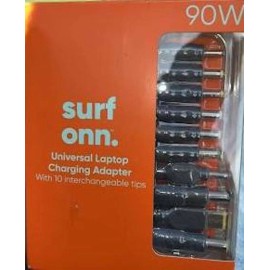 onn 90W Universal Laptop Charger with 10 Interchangeabl