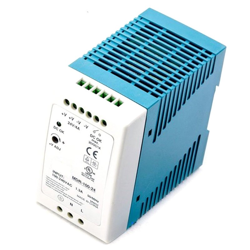 Generic MDR-100-24 24V 4A 96W Industrial DIN Rail Power Supply