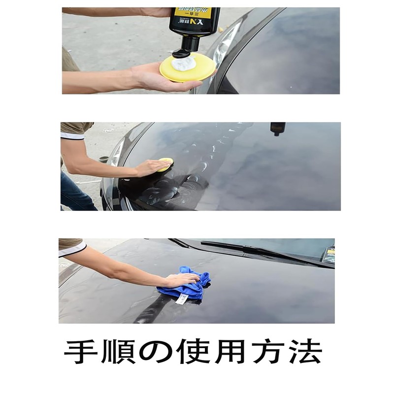 LeTradeJP 洗車スポンジ 12枚入り ワックス スポンジ 直径10cm 丸型 タイヤワックス 軽量 塗りやすい