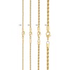Barzel 18K Gold Plated Rope Chain Necklace - Made In