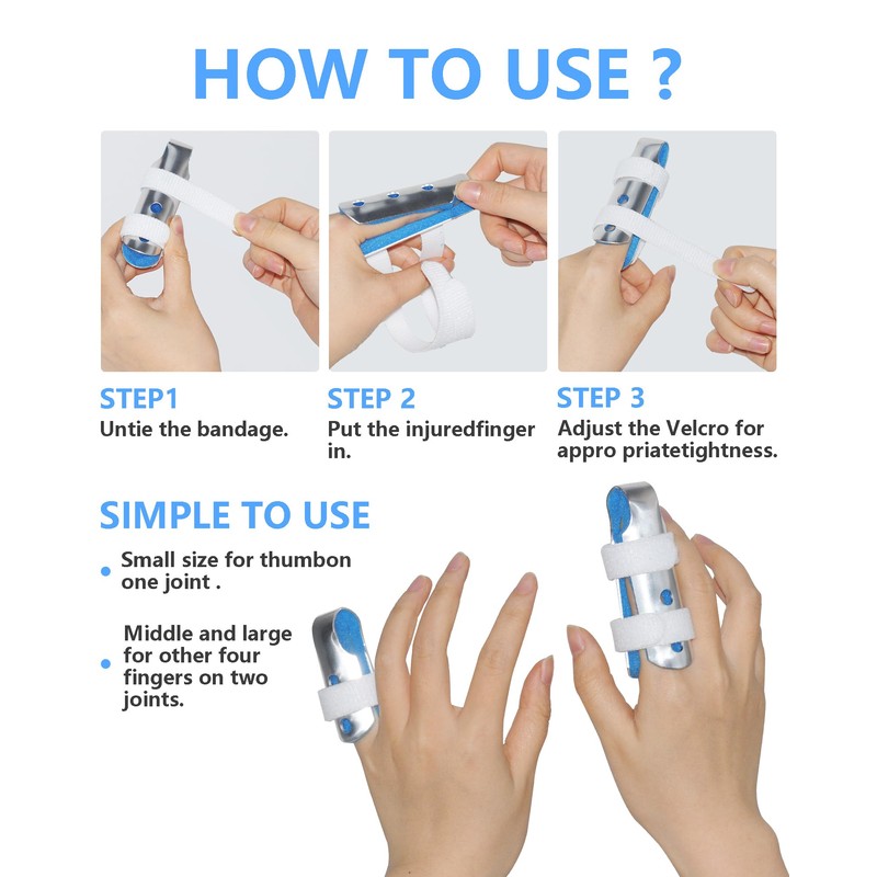 TAROYQASUL Pinky Finger Splint Kids, 2PCS Trigger Finger Splint for