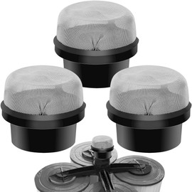 HASSLICKIT 190106Z Air Bleeder Screen Cap for Pool Filters 3 Pcs – Stainless Steel Pool Filter Parts Replacement – Air Valve Strainer Cap for Pool Filtration Systems