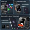 Relojes inteligentes militares para hombre Bluetooth llamada (responder/hacer llamada) 5