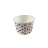 MMvolesy 4oz Rainbow Paper Ice Cream Cups Polka Dot Paper