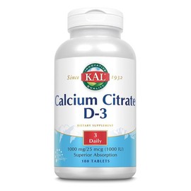 칼칼슘 구연산 D 3 1000 180정 Calcium Citrate D3 1000 180 Tablets