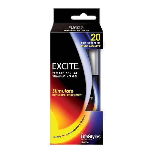 LifeStyles Excite Stimulating Gel for Her 0.5 Oz (Pack of 4)