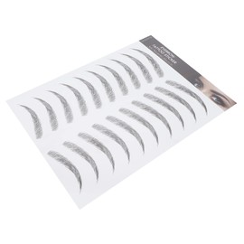 6D Eyebrow Tattoo Sticker, Eyebrow Shaping Stencils, Semi-Permanent, Hair-Like, Waterproof Eyebrow Transfer Sticker for False Eyebrows in Arch Style for (Black-09)