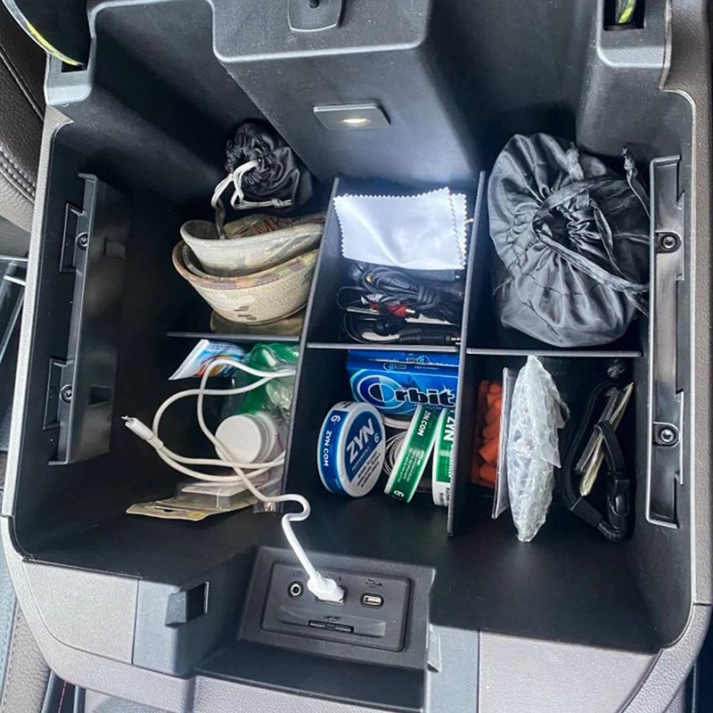 EDBETOS Center Console Organizer Dividers Compatible with Chevy Silverado 1500/GMC