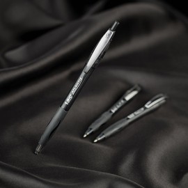 BIC Glide Black Retractable Ballpoint Pens, Medium Point (1.0mm), 2-Count Pack, Ultra Smooth Writing Black Pens