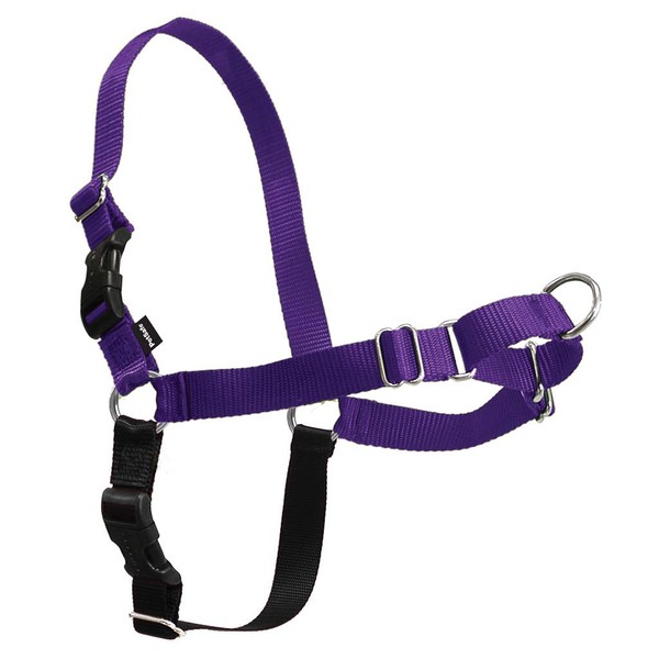 PetSafe Easy Walk Harness, Medium/Large, Deep Purple & Black for