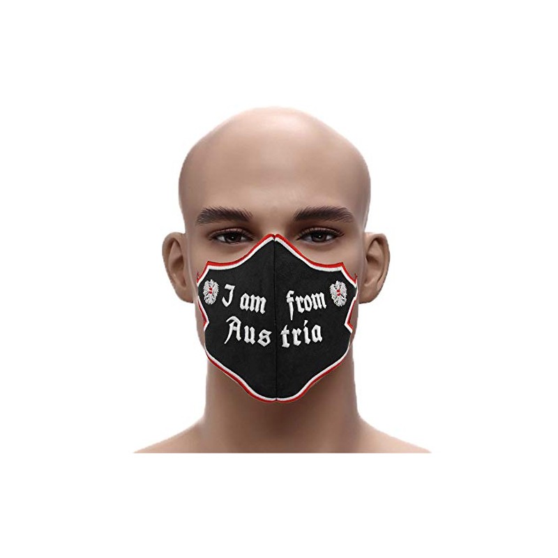 Designer Protective Mask I AM from Austria Elegant Embroidered Mouth