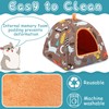 PETKNOWS 2 Pack Guinea Pig Bed, Guinea Pig Hideout Washable