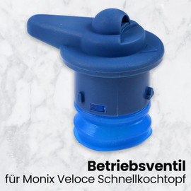 Anakel Home Pressure Regulating Pressure Cooker Valve Compatible with Monix Veloce Made of Durable Blue Plastic