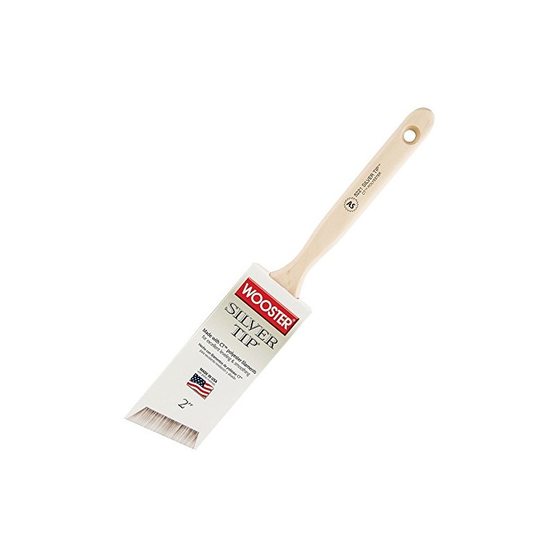 Wooster Brush 5221 2 inch Silver Tip Angle Sash Paintbrush,