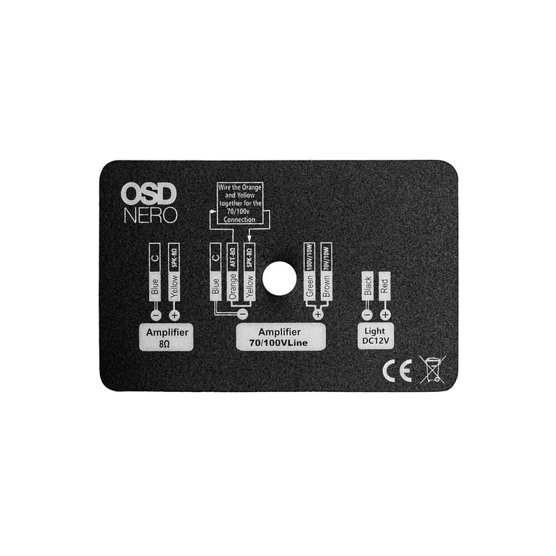 OSD Audio Eclipse Series Slim Wall Mount Outdoor Landscaping Speaker