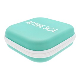 ActiveSol Baby Extra Large Glasses Case for Hingeless Glasses Hard Case Zipper, petrol