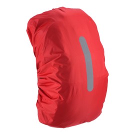 M METERXITY Backpack Rain Cover - Waterproof Lightweight Cover with Vertical Reflective Strap, Apply to Cycling/Mountain Climbing (75-85L, XXL, Red)