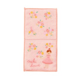 Miki House 15-4118-389 Mini Towel, Pocket Towel, Half Handkerchief, Handkerchief, 3.1 x 6.3 inches (8 x 16 cm), For Boys and Girls, Baby, Kids, Kindergarten, Nursery School, Kindergarten,