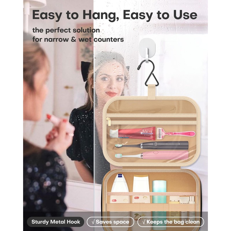 HOTOR Travel Toiletry Bag for Women - Spacious Toiletry Bag