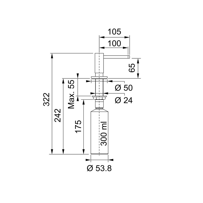 Franke Dispenser for soap Active SM-Old Gold 119.0547.910